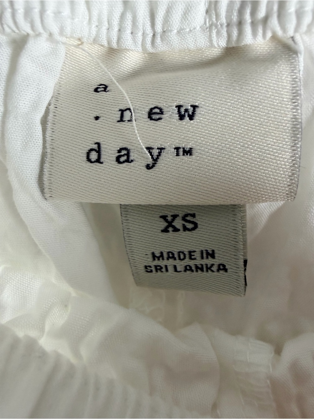 Women's Seersucker Effortless Pull-On Pants - A New Day™ White XS - Picture 9 of 12